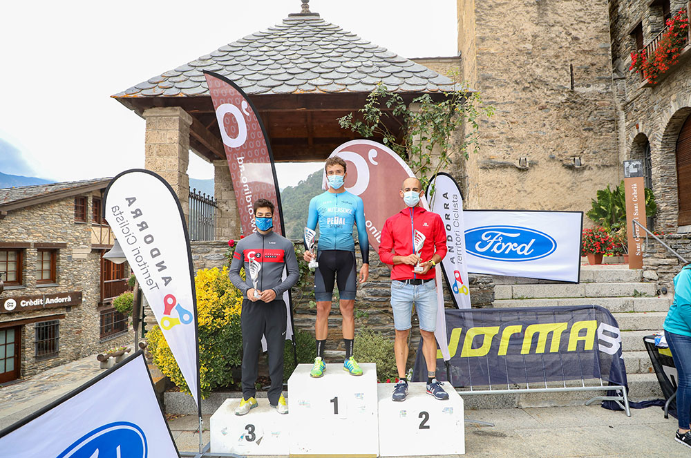 Podi al Campionat d’Andorra de Contrarellotge Individual