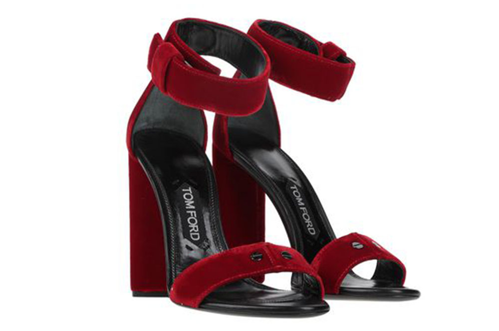 Sandàlies de vellut Tom Ford