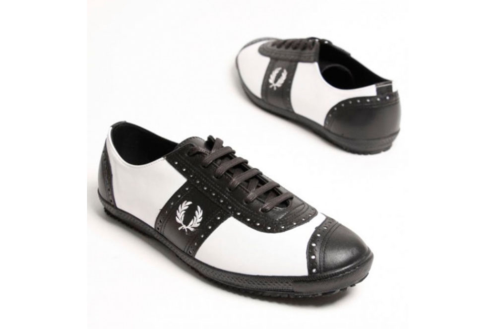 Sabates de pell bicolor, de Fred Perry