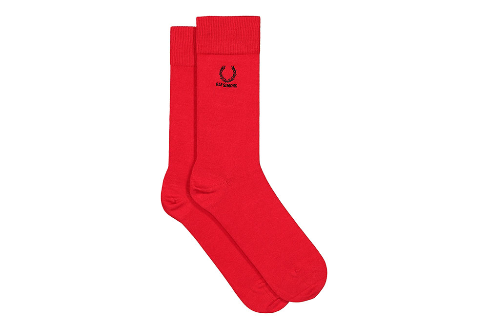 Mitjons vermells amb brodat de Fred Perry