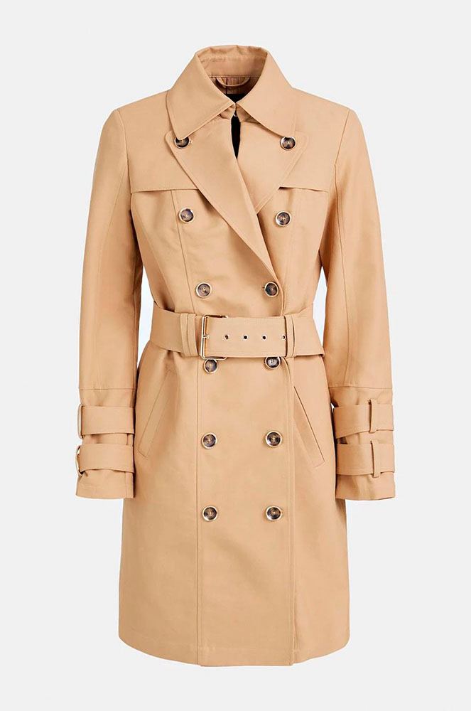 Gavardina de cotó amb cinturó de Guess per a la tardor