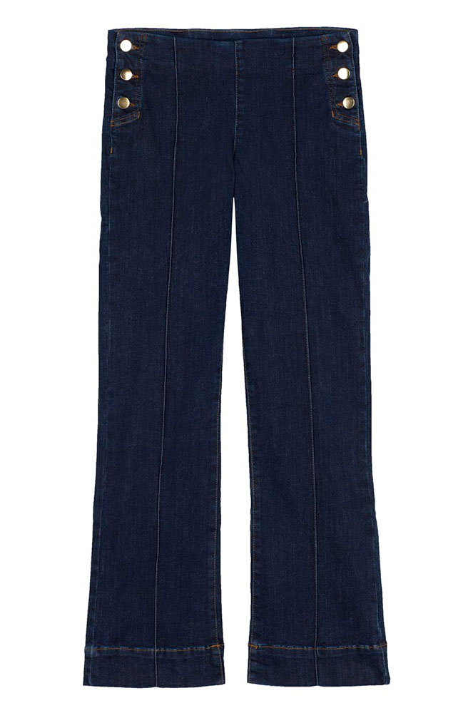 Texans cropped acampanats d'estil mariner