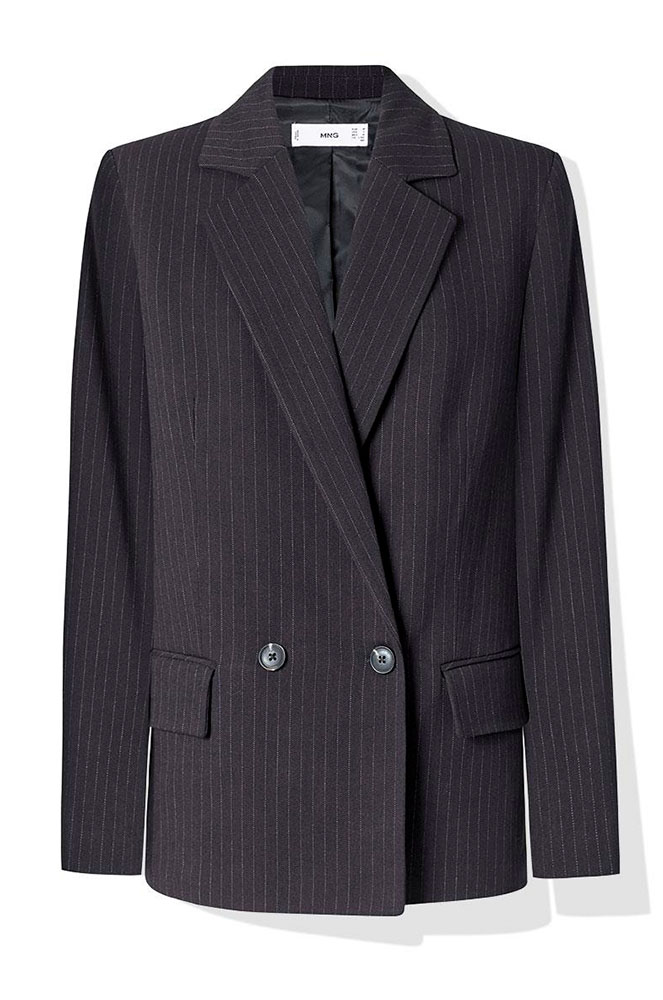 Blazer de ratlles de Mango