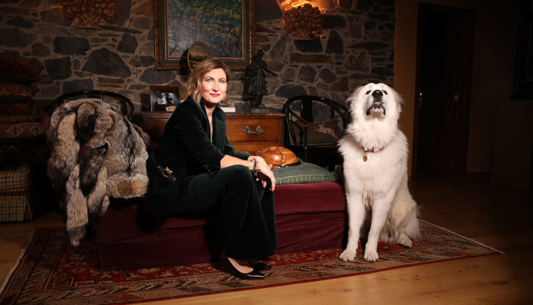 Clara Pintat amb el seu gos