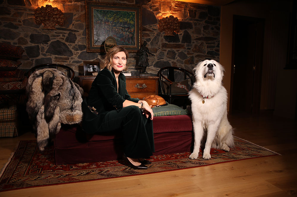 Clara Pintat amb el seu gos