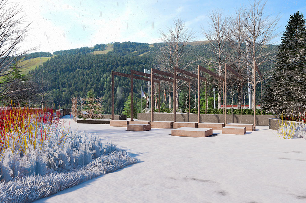 Nou jardí a l'hotel Park Piolets