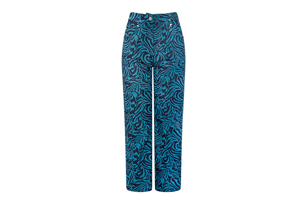 Pantalons amb estampat blau, de Miau