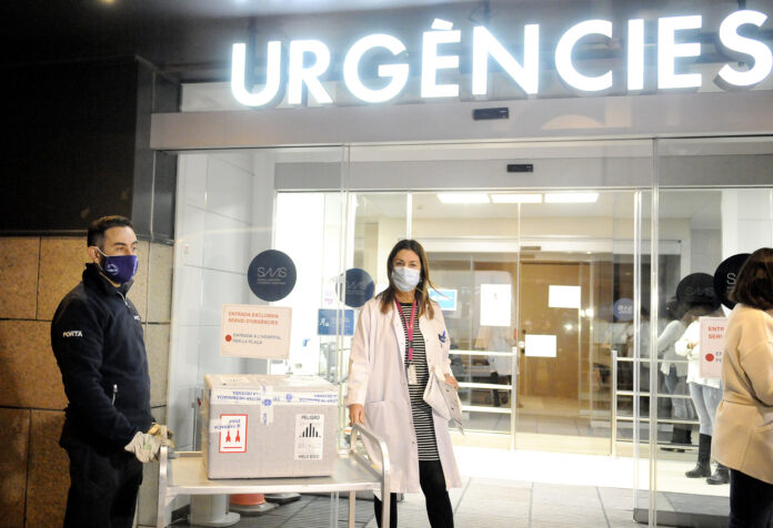 Vaccí de Pfizer a l'Hospital Nostra Senyora de Meritxell