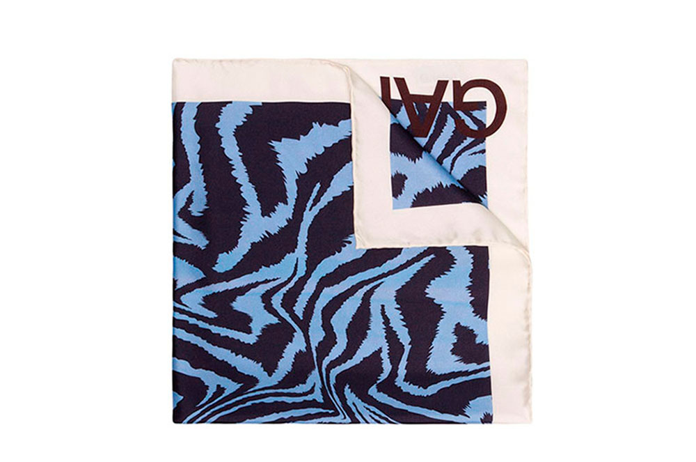 Fulard amb print de zebra, de Ganni