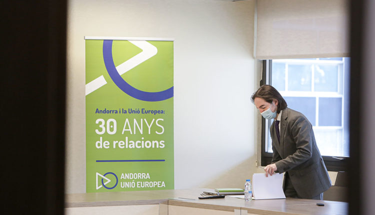 Reunió ampliada de l’acord polític -Andorra- UE.25-02-2021