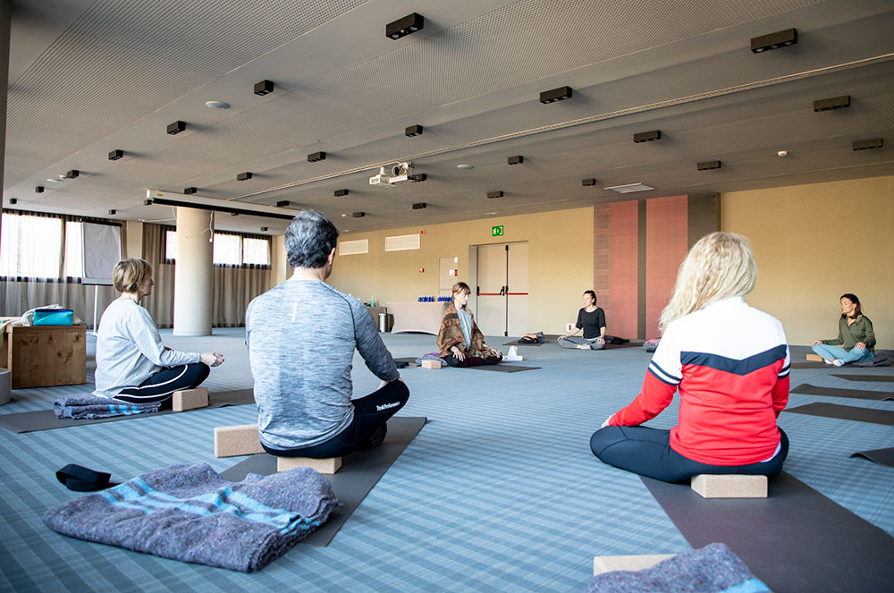 Viviana Ferrer al mig del saló