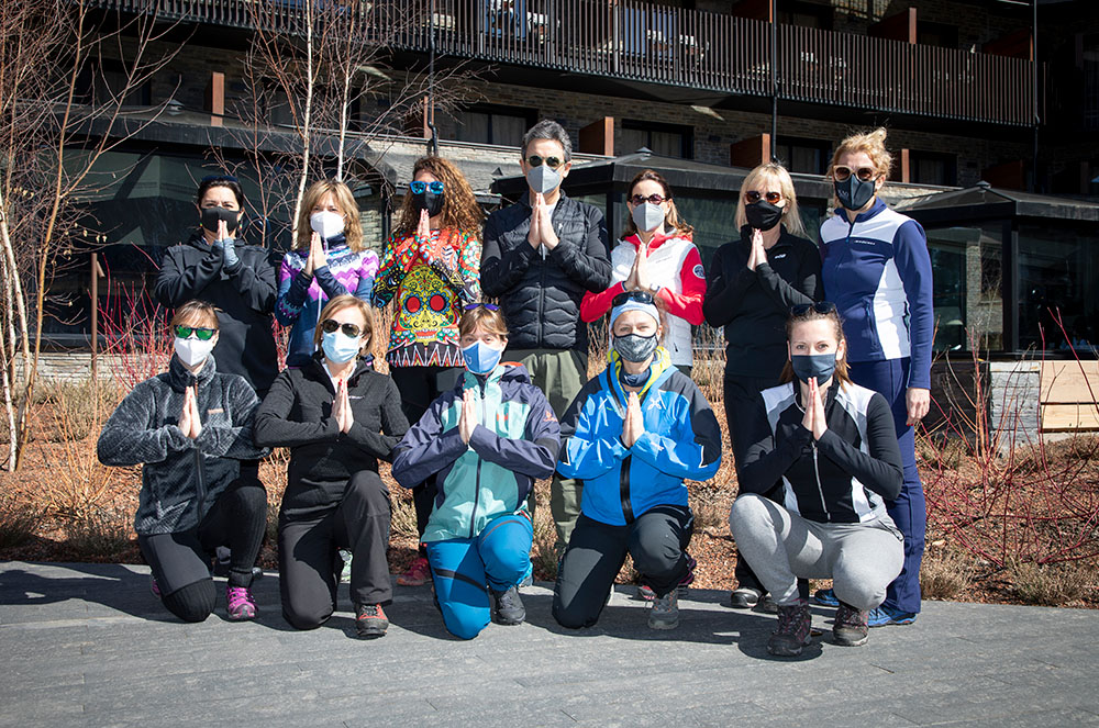 Visitants a la classe de ioga