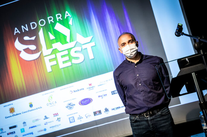 Efrem Roca a la presentació del festival Andorra Sax Fest