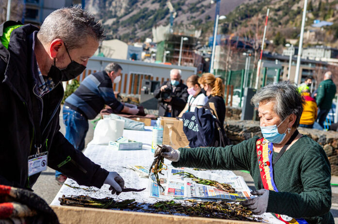 Calçotada popular organitzada per la Unió Proturisme d'Escaldes-Engordany.