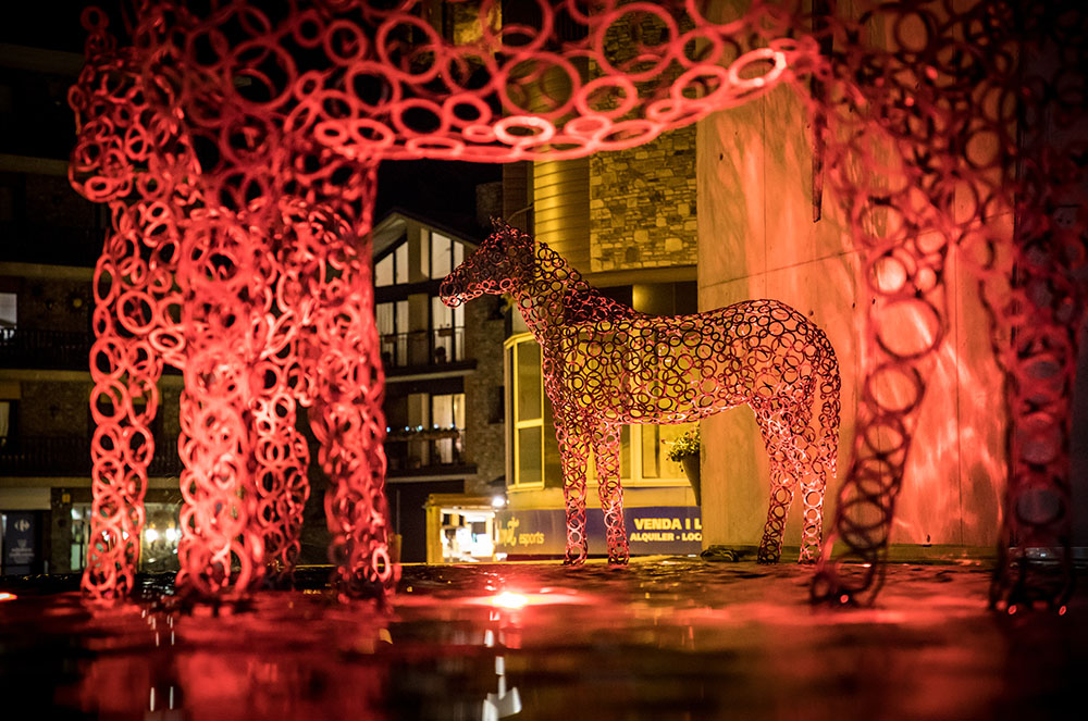 Escultura de Toni Cruz a Les Fontetes