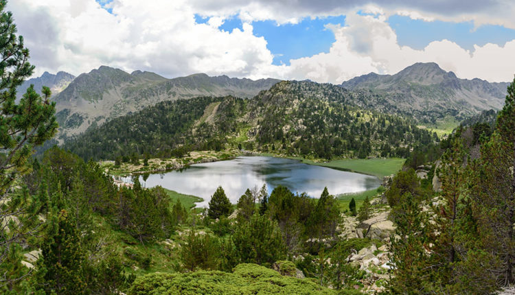 Lake Pessons in Grau Roig, Encamp, Andorra