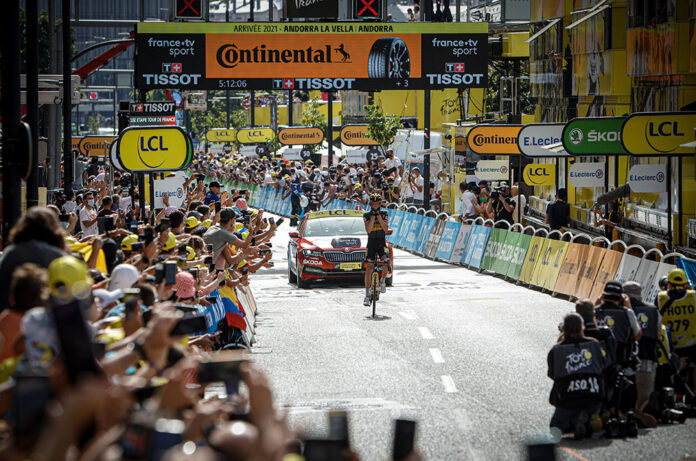 15a etapa del Tour de França amb arribada a Andorra la Vella.Guanyador Sepp Kuss (Jumbo-Visma).Foto:SFGA/CEsteve