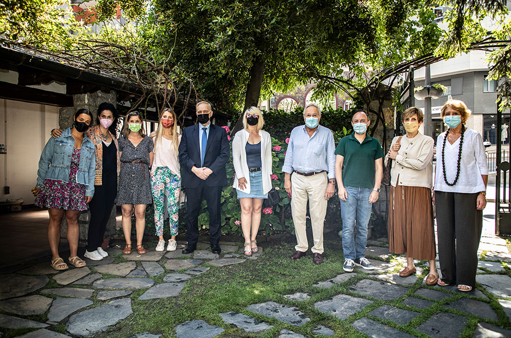 Autoritats al Jardí de Casa IVO