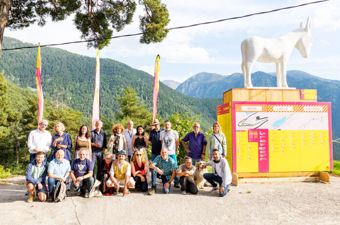 Inauguració de la Biennal L'Andart 2021. Parlaments a càrrec del Comissari de la Biennal, Pere Moles, la Cònsol major d'Escaldes-Engordany, Rosa Gili, la Cònsol majora d'Encamp, Laura Mas i el Cap de Govern d'Andorra, Xavier Espot