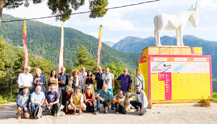 Inauguració de la Biennal L'Andart 2021. Parlaments a càrrec del Comissari de la Biennal, Pere Moles, la Cònsol major d'Escaldes-Engordany, Rosa Gili, la Cònsol majora d'Encamp, Laura Mas i el Cap de Govern d'Andorra, Xavier Espot