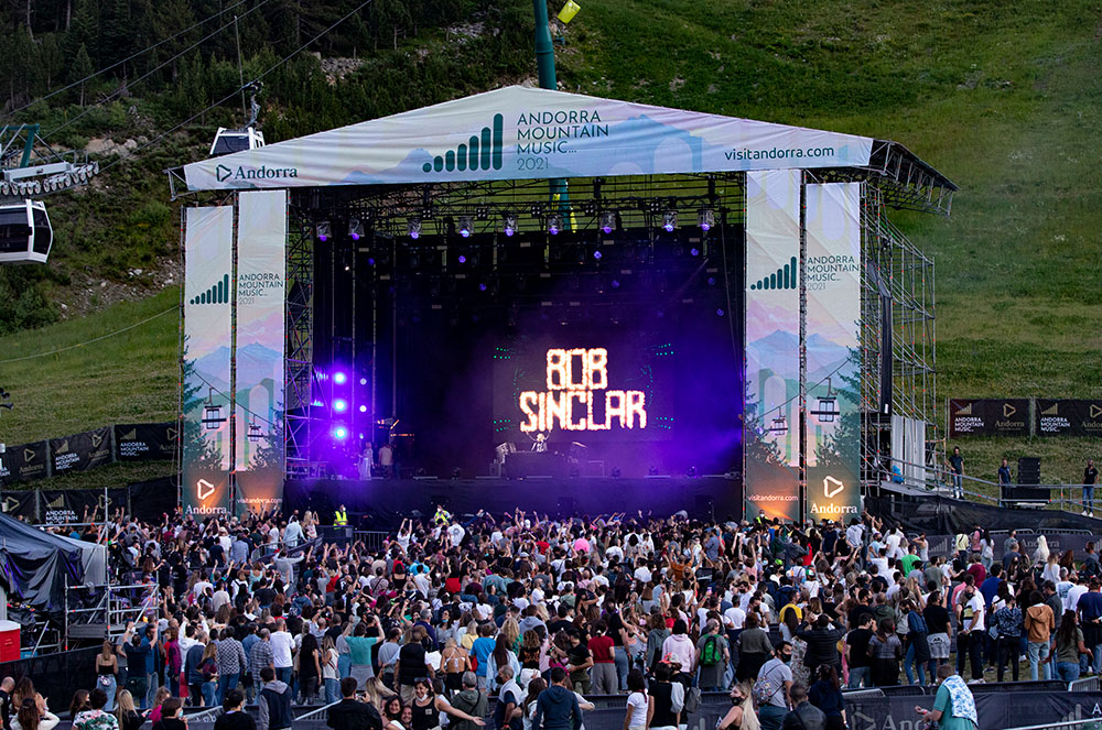 Stage del Concert de Bob Sinclar a Andorra