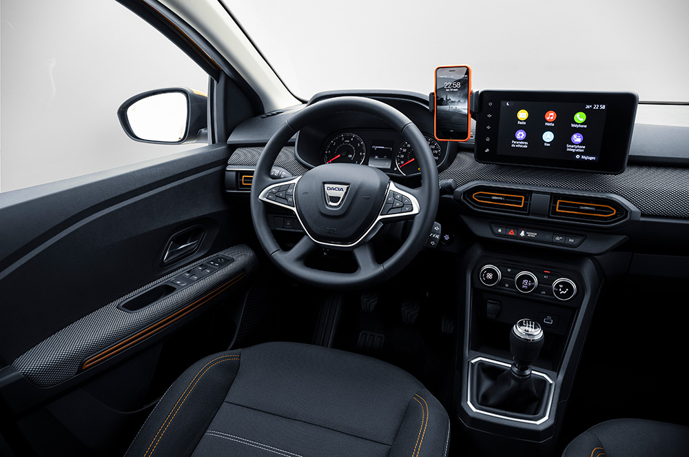 Interior del Dacia Sandero Stepway