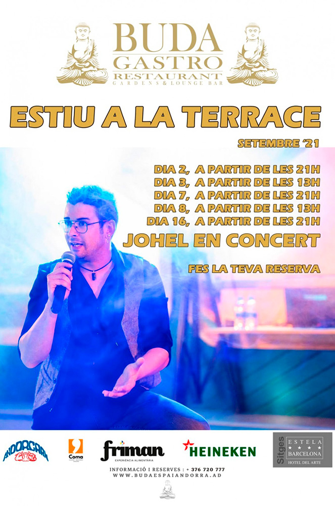 Johel en concert al Buda Espai Andorra