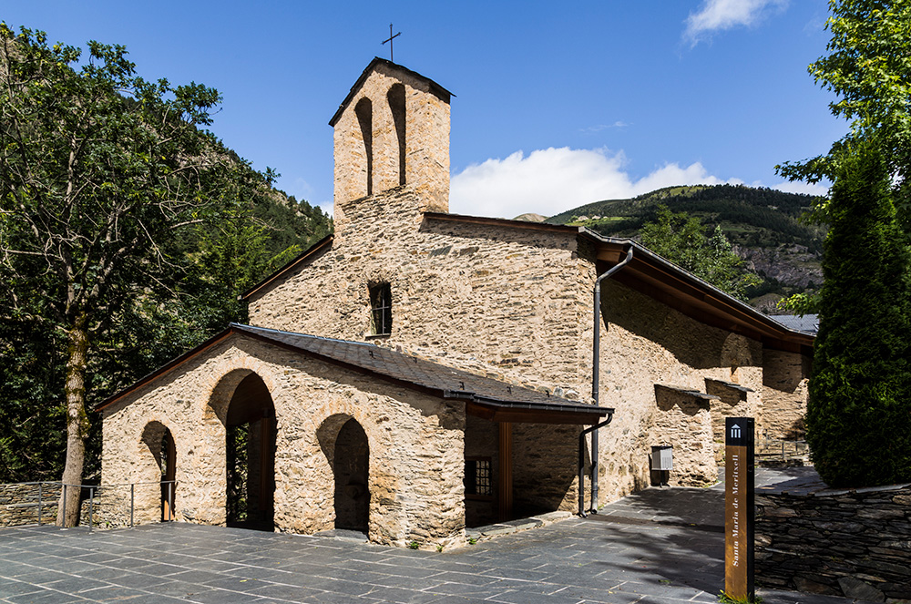 Antiga església del Santuari de Meritxell