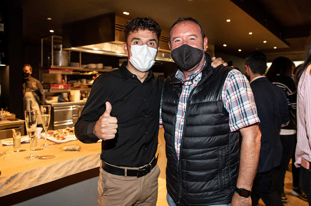Purito Rodríguez i Jordi Troguet al Can Manel
