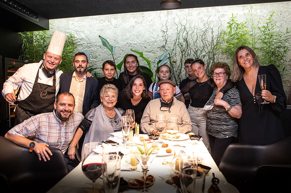 Carles Flinch i la seva família al Can Manel