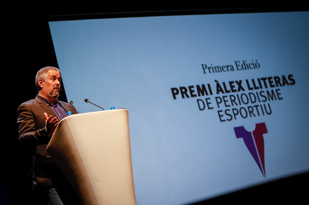 Gabriel Fernández al Premi Àlex Lliteras