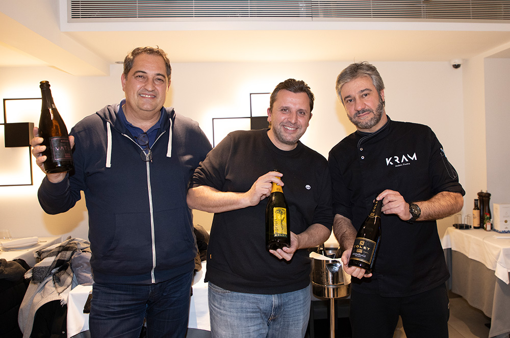 Organitzadors del maridatge de vins colet al kram