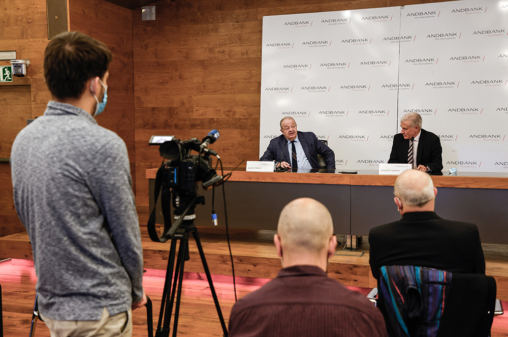 Roda de premsa a Andbank