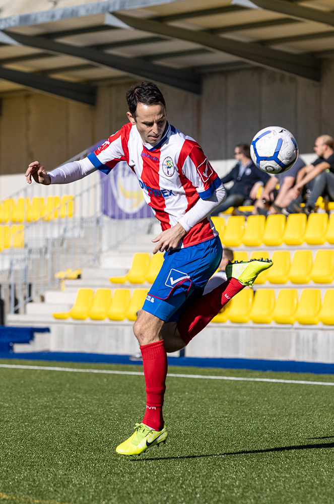 Gregoire Akcelrod al camp de futbol de La Massana