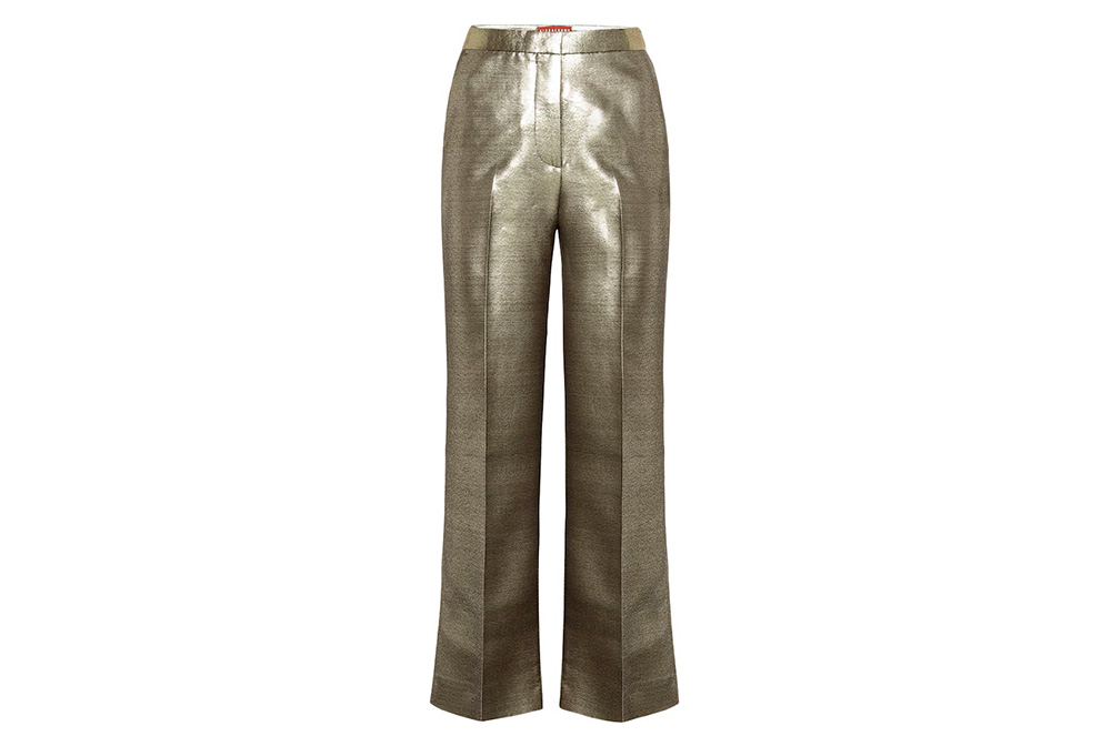 Pantalons metal·litzats, d'Alexa Chung