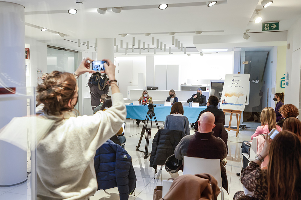 Roda de premsa d'Ester Fenoll al Museu Carmen Thyssen Andorra