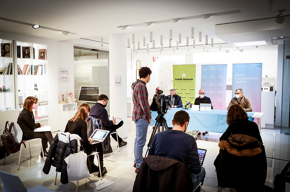 Roda de premsa al Museu Carmen Thyssen Andorra