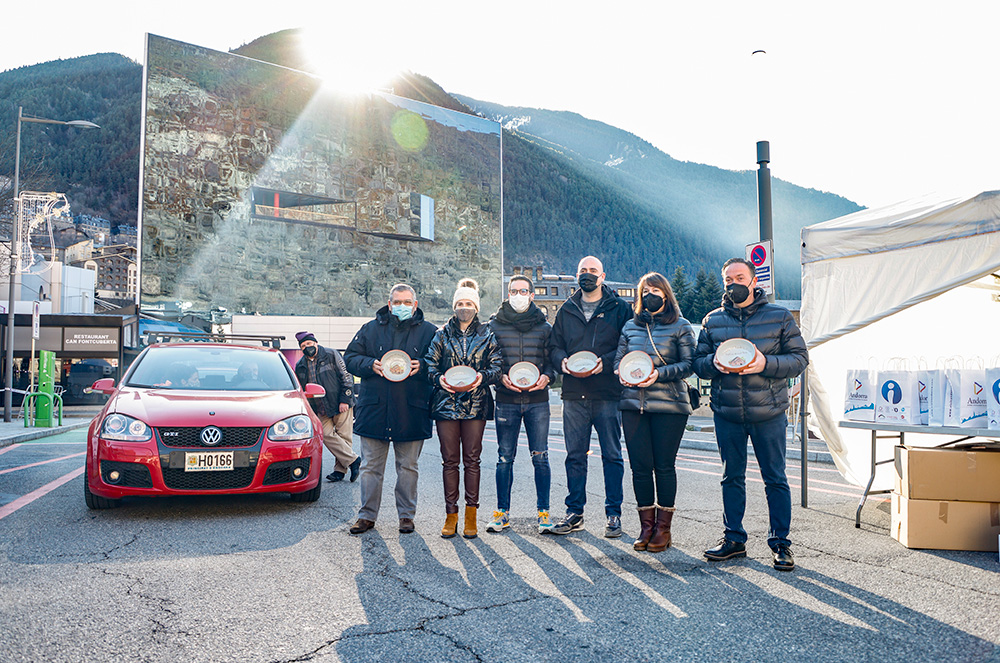 Autoritats a l'Escudella de Sant Antoni a Encamp