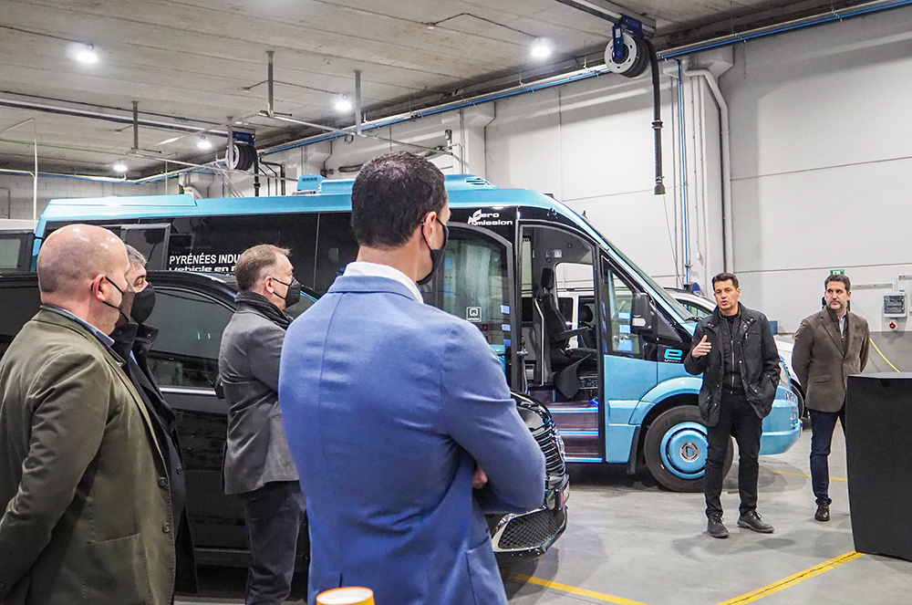 Presentació del microbús elèctric eUrban a Pyrénées Industrials