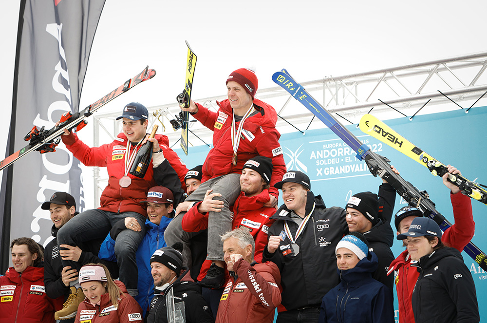Podium suís a la copa d'europa