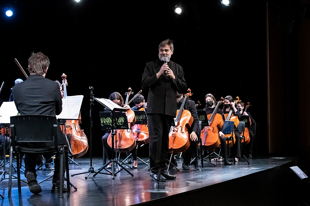 Albert Gumí al concert de la constitució