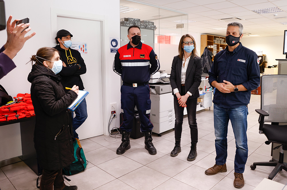 Roda de premsa sobre el comboi a Ucraïna