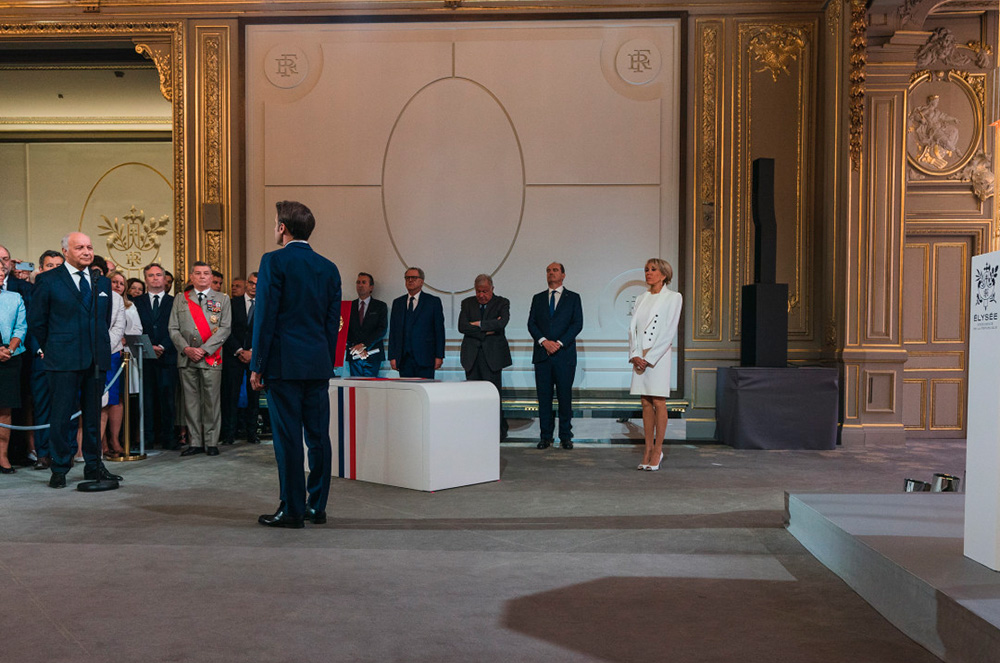 Emmanuel Macron i la primera dama francesa