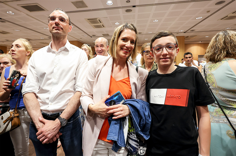 Públic en la visita del president rebelo de sousa