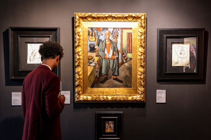 Pintura a l'exposició de Carlos Teixidó