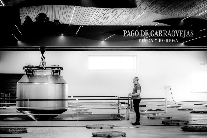 Interior del celler Pago de Carraovejas