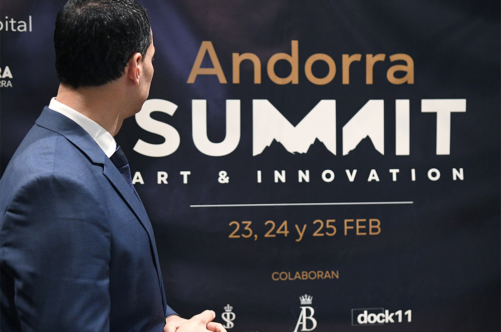 Jordi a Gallardo a la inauguració de la Summit a Andorra