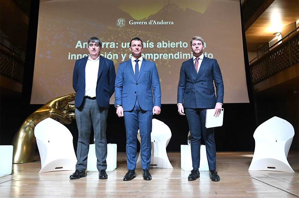 Jordi a Gallardo a la inauguració de la Summit a Andorra