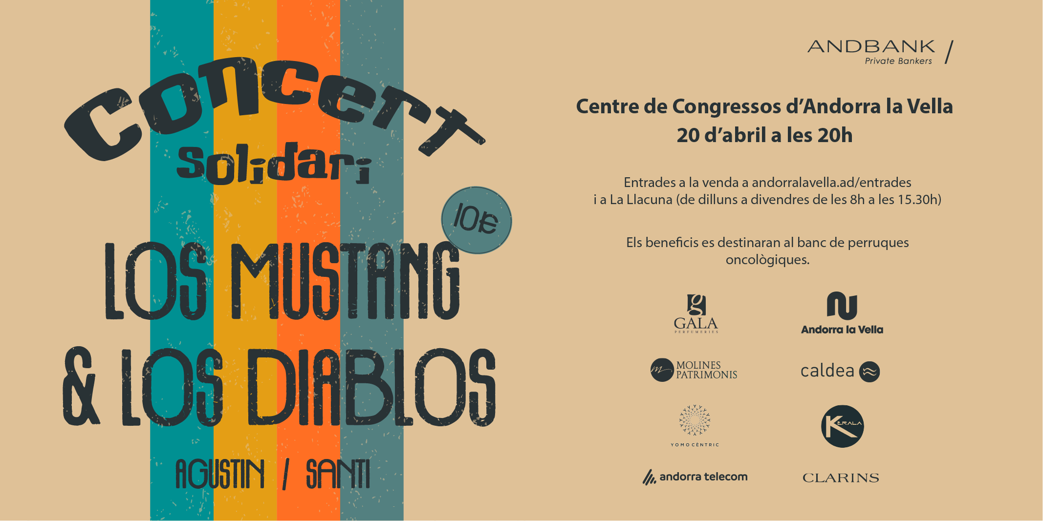 Andbank i el Banc de Perruques, units en un concert solidari