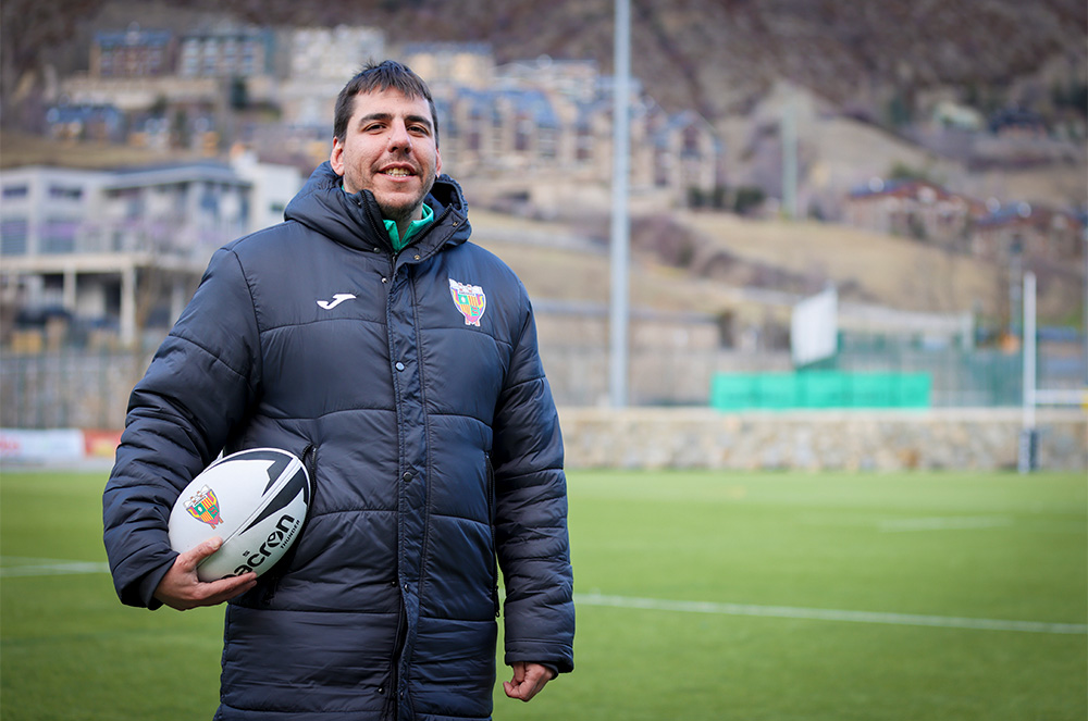Dani Raya entrenador del VPC Andorra Rugby XV